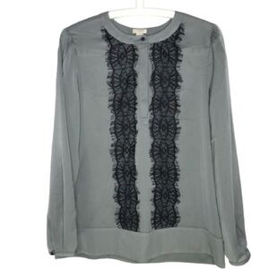 J Crew Lace Detail Blouse
